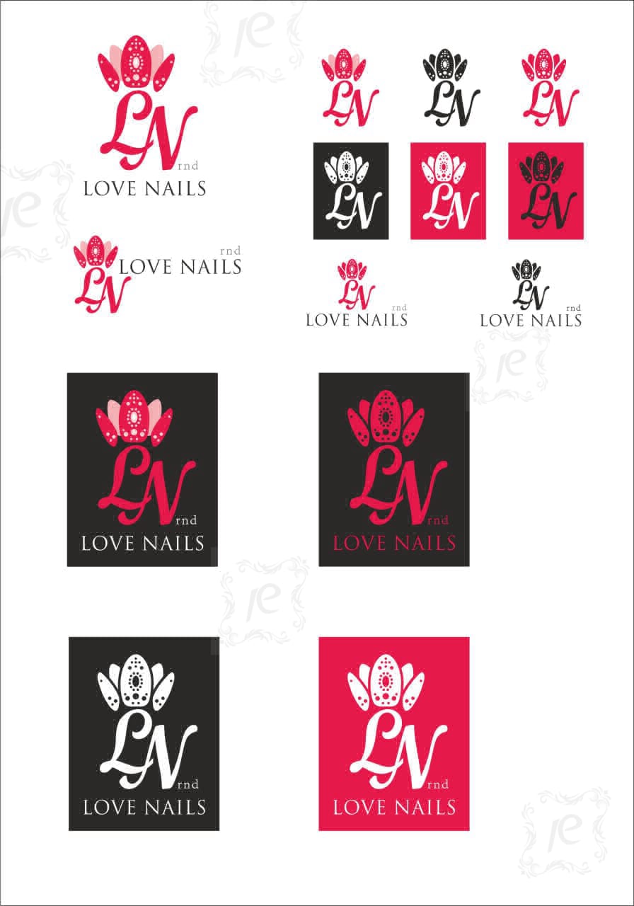 Love Nails rnd. Логотип. Дизайн